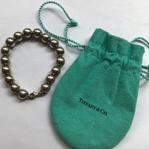 Tiffany Co bead ball bracelet sterling silver